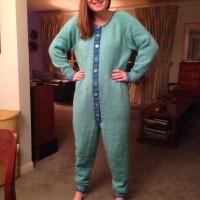 A Knitted Adult Onesie