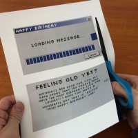 DIY Animated Loading Message Birthday Card