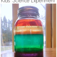 Kid Crafts: Rainbow Jar Science Experiment