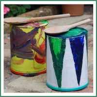 Kid Crafts: Tin Toy Drums