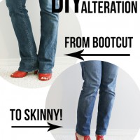 How-To: Turn Bootcut Jeans into Skinny Jeans