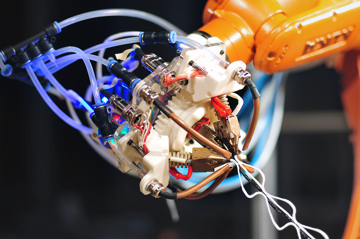 6-Axis Robot-Arm 3D Printer Runs on Arduino, Slings ...