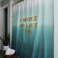 How-To: “I Woke Up Like This” Shower Curtain