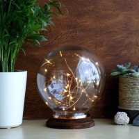 DIY Decor: Mid-Century Modern-Inspired Illuminated Copper Globe