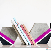 How-To: Cement Hexagon Bookends