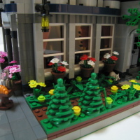 Ridiculously Detailed European Cafe in Lego