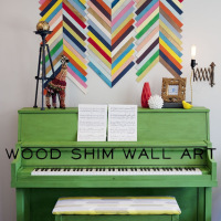 How-To: Wooden Shim Chevron Wall Art