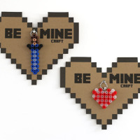 Minecraft Perler Bead Valentines