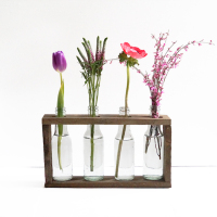 How-To: Wooden Bottle Vase Holder