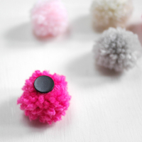 Make Your Refrigerator Magnets Into Wooly Pompoms