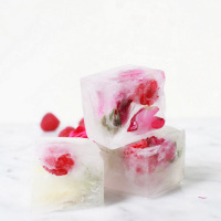 Recipe: Raspberry Rose Ice Cubes