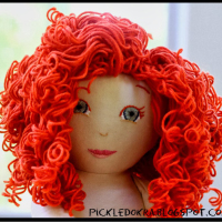 Creating Curls in Yarn for DIY Doll Hair
