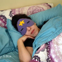DIY Crocheted Adventure Time Sleep Mask