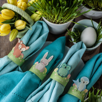 Woodland Animal Easter Egg Cups and Napkin Rings