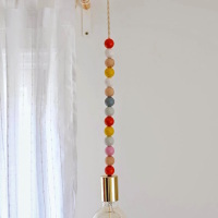 DIY Lighting: Wooden Bead Pendant Light