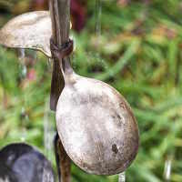 Crafty Garden: Use Spoons to Make a Rain Chain