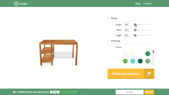 Customize Modern Furniture with Web-Based Software