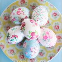 How-To: Pretty Decoupage Easter Eggs