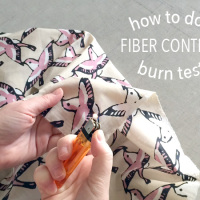 Fabric Science: How to Do a Burn Test for Fiber Content