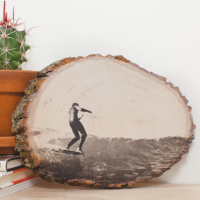 How-To: Transfer a Photo onto a Slice of Wood