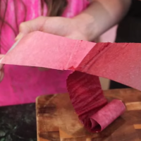 Two Ingredient Homemade Fruit Roll Ups