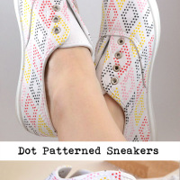 Use Stencils to Make DIY Patterned Shoes