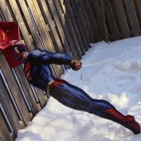 Extreme Cardboarding: The Superman Snow Shovel