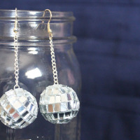 Party On With These DIY Mirror Ball Earrings
