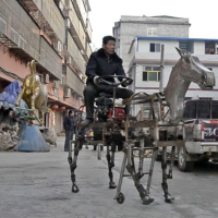 We Love This Guy: Chinese Farmer Builds Robot Horse From Scrap