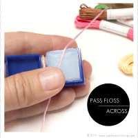 Embroidery Basics: Floss Conditioning and Floss Stripping