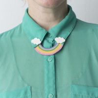 Craft Some Luck: DIY Rainbow Collar Pin