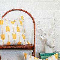 Easy Decor Update: Stenciled Throw Pillow
