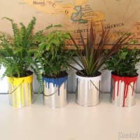 Paint Dipped Planters