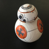 Photo of Sphero modified as Star Wars BB-8 Droid.