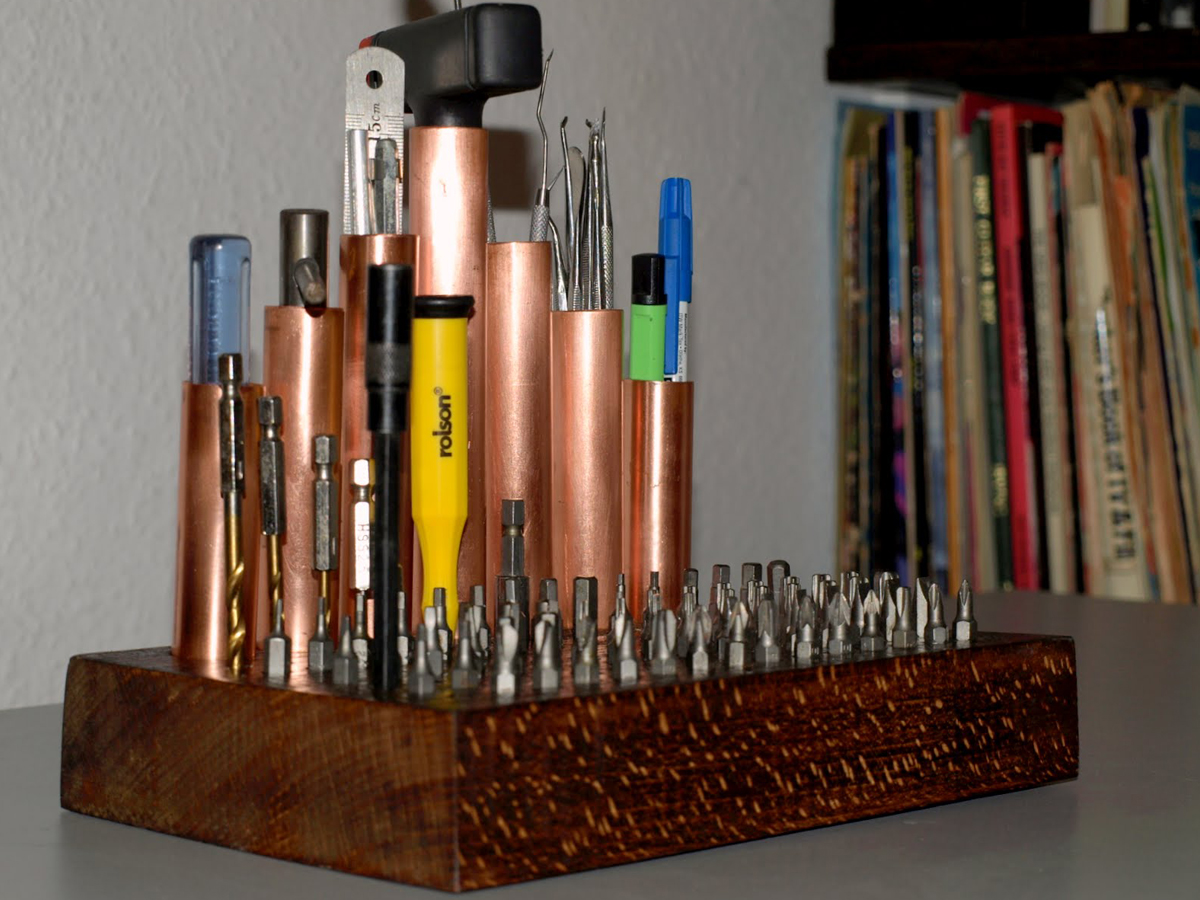 Copper Tube Mini-Tool Organizer