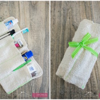 How-To: DIY Washcloth Travel Toiletry Kit