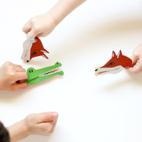 DIY Toys: Clothespin Animal Puppets