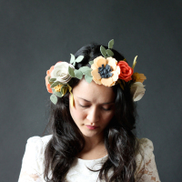 Spring Beauty: Felt Flowers for Crowns or Clips