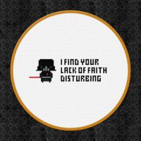 The Dark Side of Stitching: Darth Vader Cross-Stitch