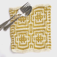 Everyday Luxuries: Knitted Mosaic Dishcloth