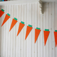 Quick and Easy Easter: Printable Carrot Banner