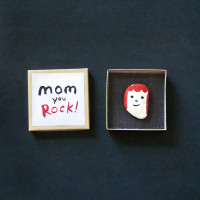 Last Minute Gift: Rock Portrait for Mom