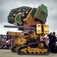 Car No Match for 15-Foot Fighting MegaBot