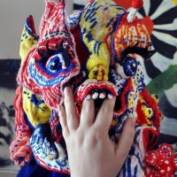 Gorgeous Gore: An Amazing Knit Mask From Brutal Knitting
