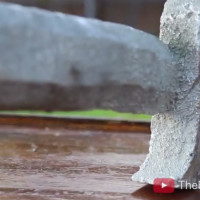 Casting a Pewter Sword with Styrofoam