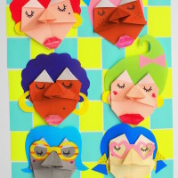 Kid Crafts: Origami Faces