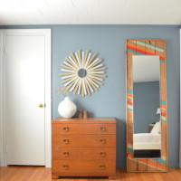 Pretty in Paint: Colorful Leaning Mirror
