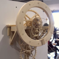 Handmade Wooden Wall Clock Keeps Surprisingly Good Time