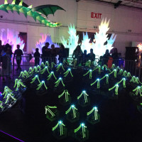Watch These Dancing Delta Bots Sway and Glow
