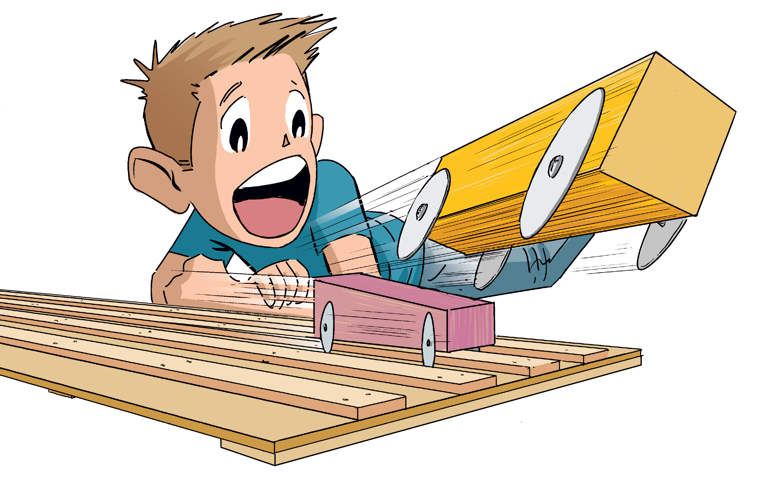 Howtoons: Build a Pinewood Derby Track at Home